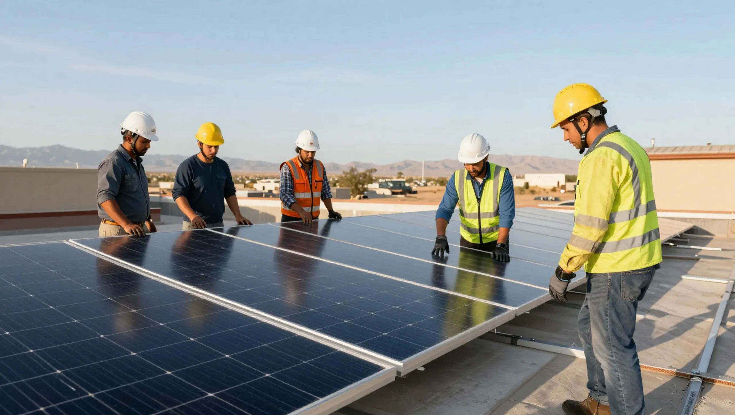 QuickSolar installation crew at work